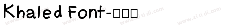 Khaled Font字体转换